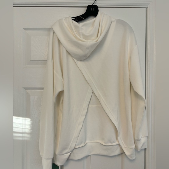 NWT Halara Hooded Drawstring  Crossover Split Sweatshirt - Picture 6 of 15